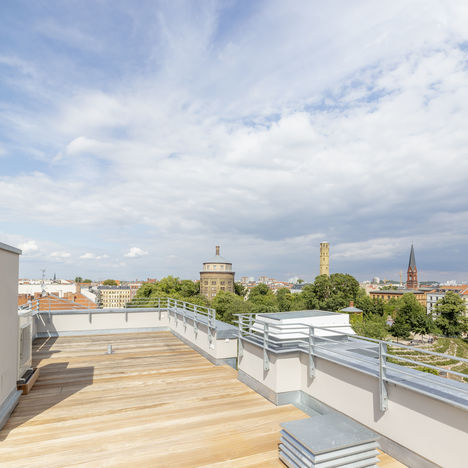Ausblick von der Dachterasse