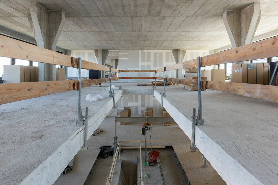 Treppeneinbau am Projekt Am Postbahnhof